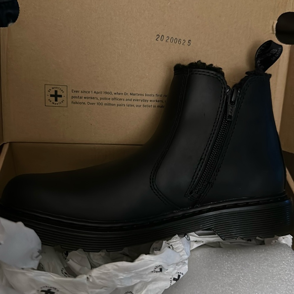 Fur Lined Doc Marten Chelsea Boots